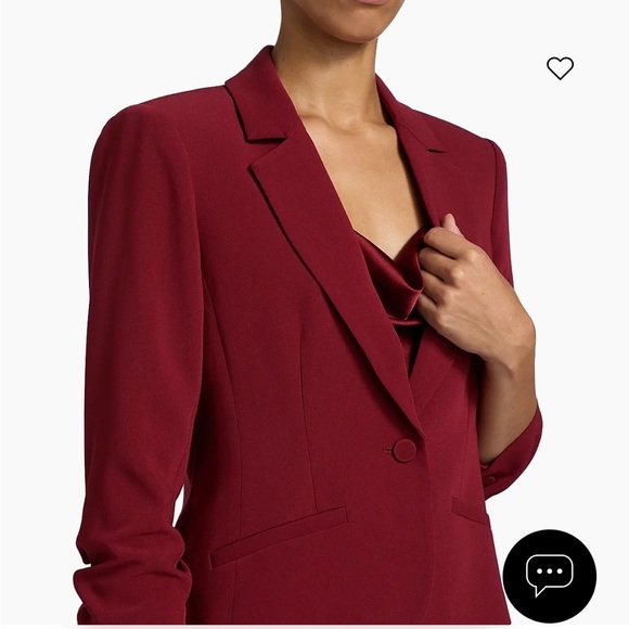 Cinq à Sept Deep Red Blazer - Picture 4 of 7